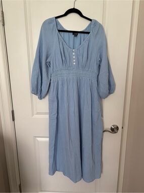 J Crew Light Blue Summer Dress